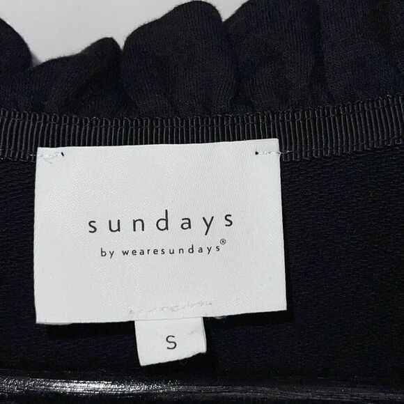 Sundays Womens June Flutter Sleeve Ruffle Tiered Mini Dress Black Size Small - Picture 7 of 11